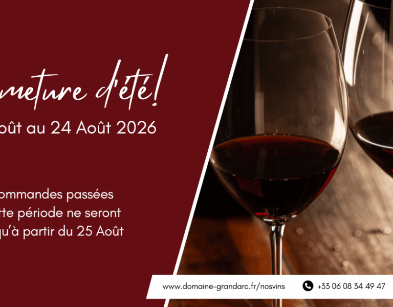 Fermeture d&rsquo;Eté!