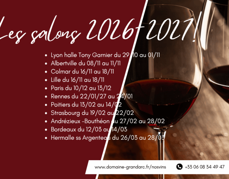 Les salons 2026-2027!